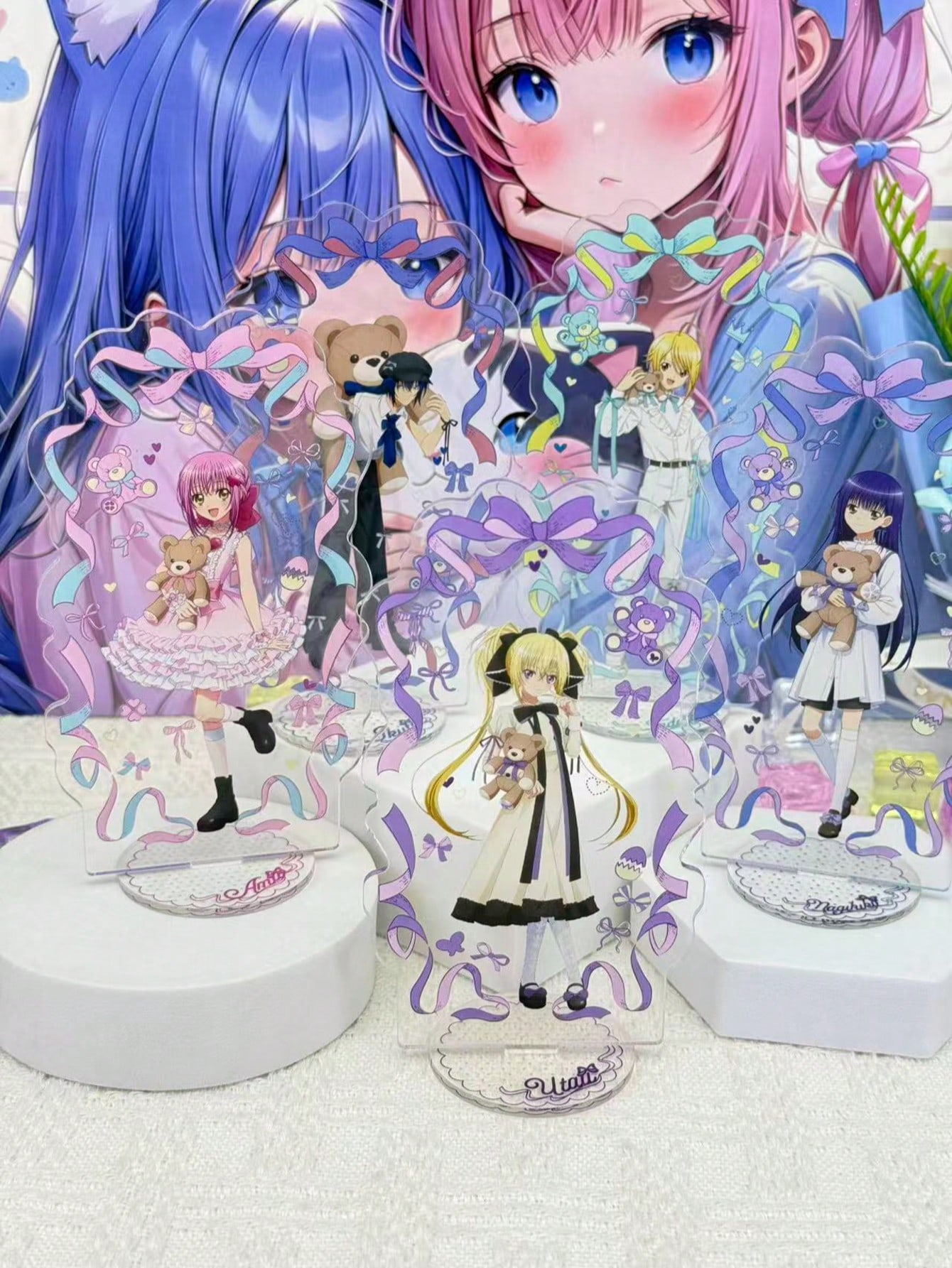 Desk Accessories - Espositore in acrilico a tema anime,