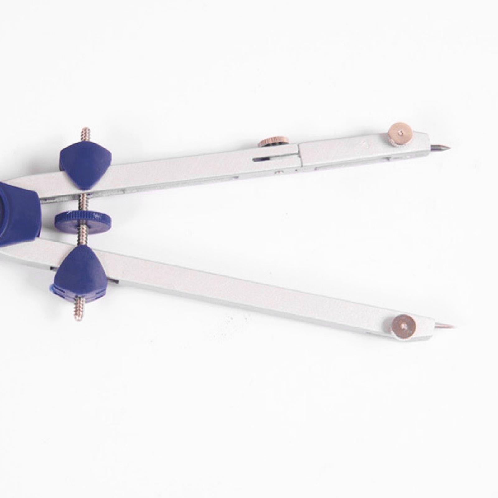 Math Geometry Set With Compass - Set professionale da 7 pezzi con