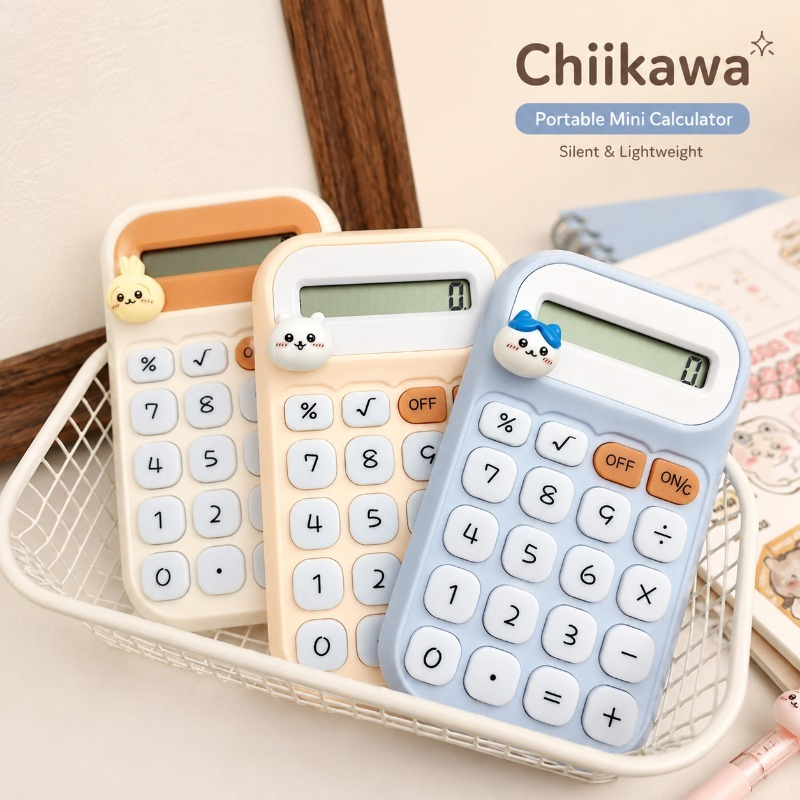 Scientific Calculator For Secondary School - Simpatica mini calcolatrice portatile Chiikawa, calcolatrice