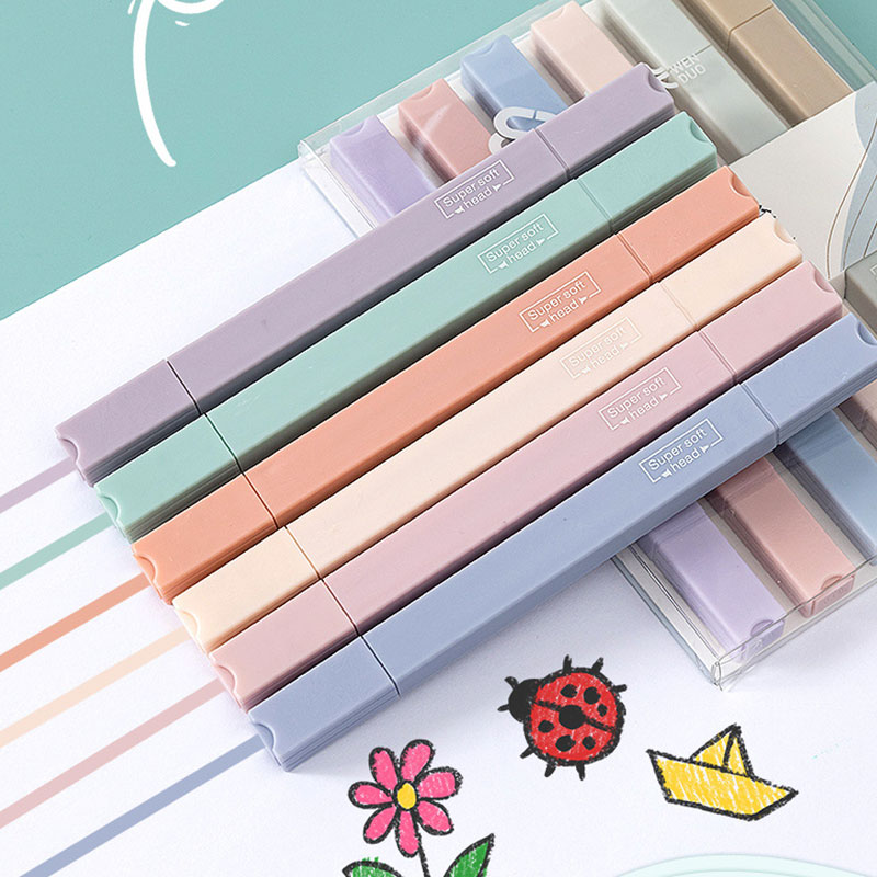 Set di 6 evidenziatori a doppi - Pastel Highlighter Set Double Ended recensione e prezzo